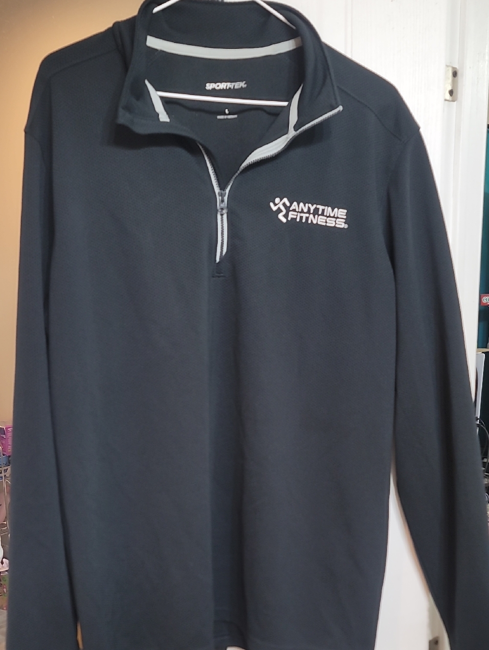 Anytime Fitness Men's Black Quarter-Zip Pullover